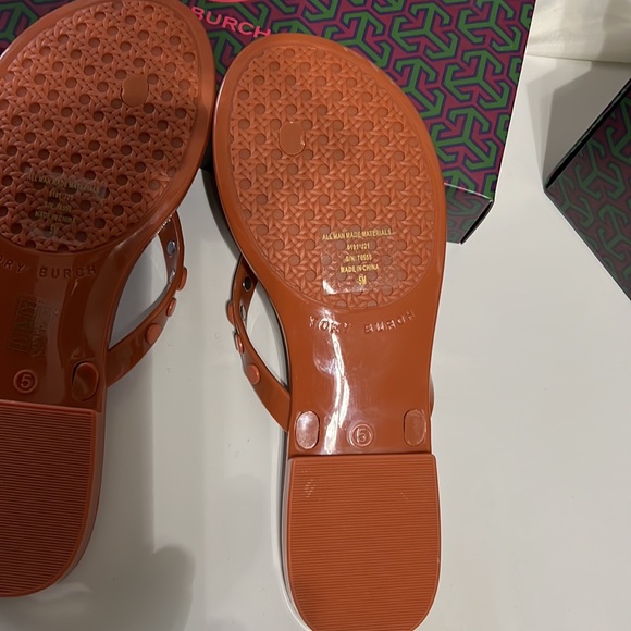Tory Burch Women's Studded Jelly Thong Sandals - Picture 8 of 17